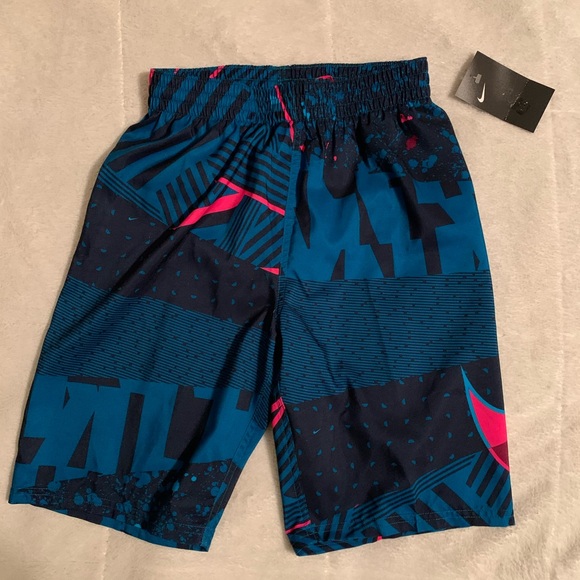 pink nike swim shorts